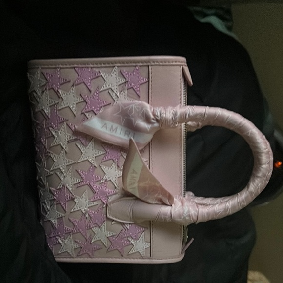 AMIRI Pink Satchel Bag Structured Design - Picture 2 of 2